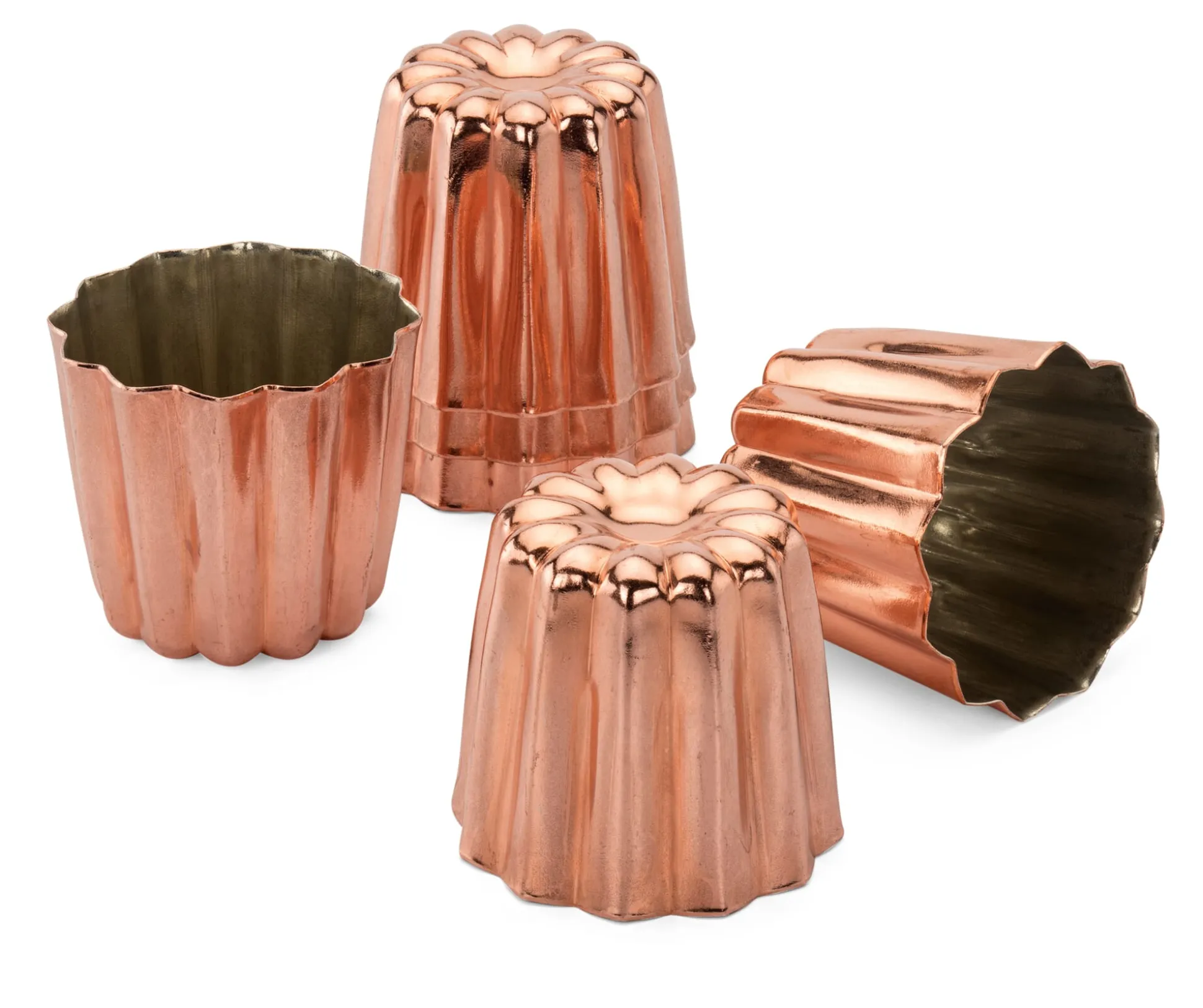 Backform Canelé Kupfer verzinnt