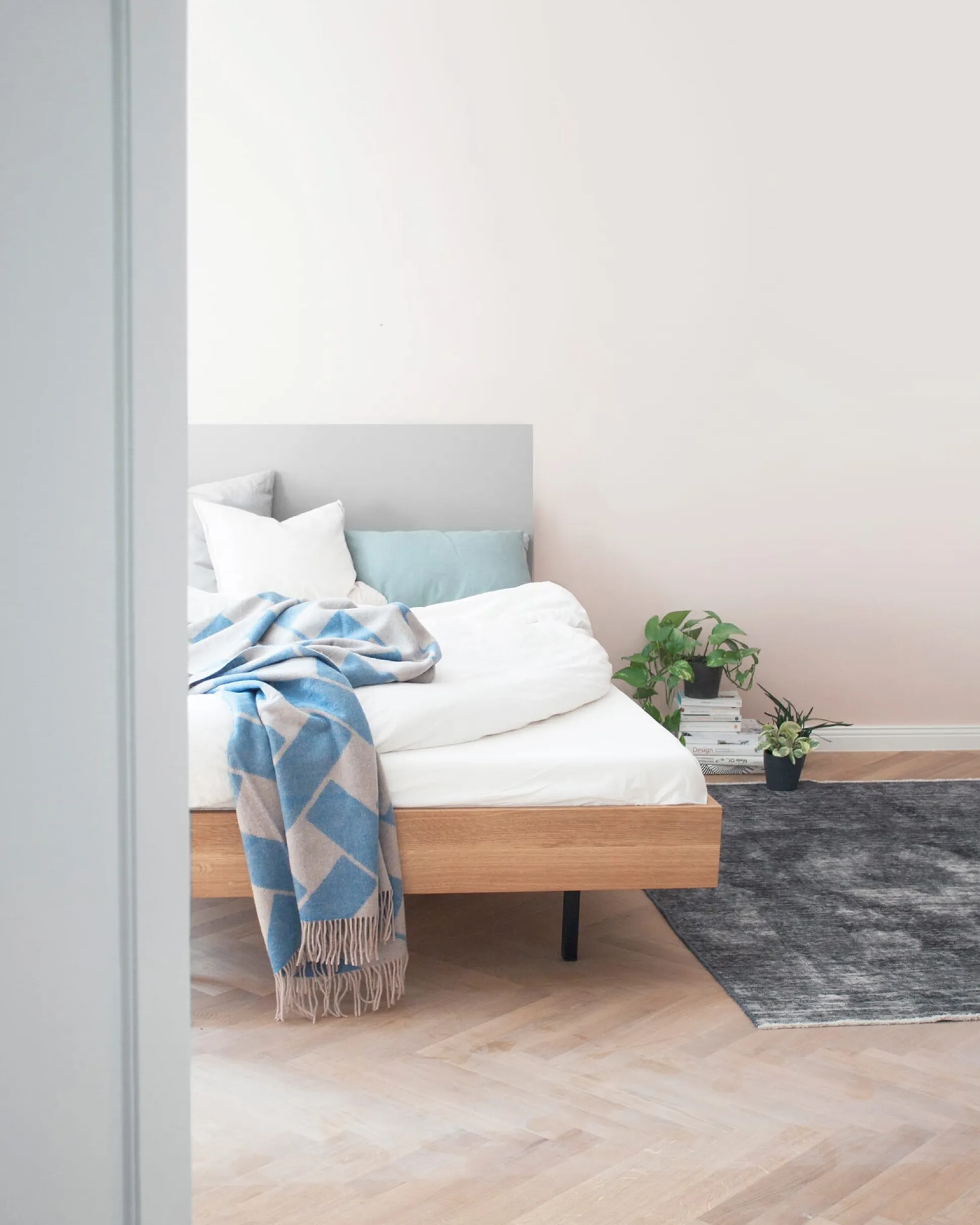 Bett Unidorm Grau