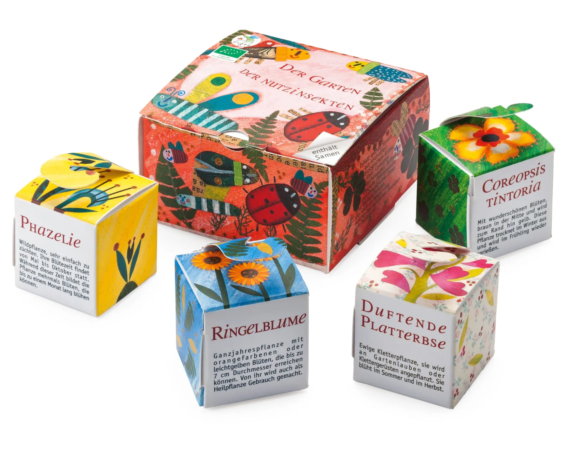 Bio-Blumensamen Samenwürfel für Nutzinsekten