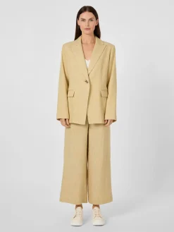 Damenblazer Leinenmix