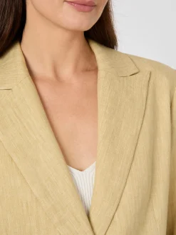 Damenblazer Leinenmix