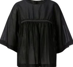 Damenbluse mit Kräuseln