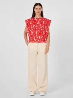 Damen-Blusenshirt Volant