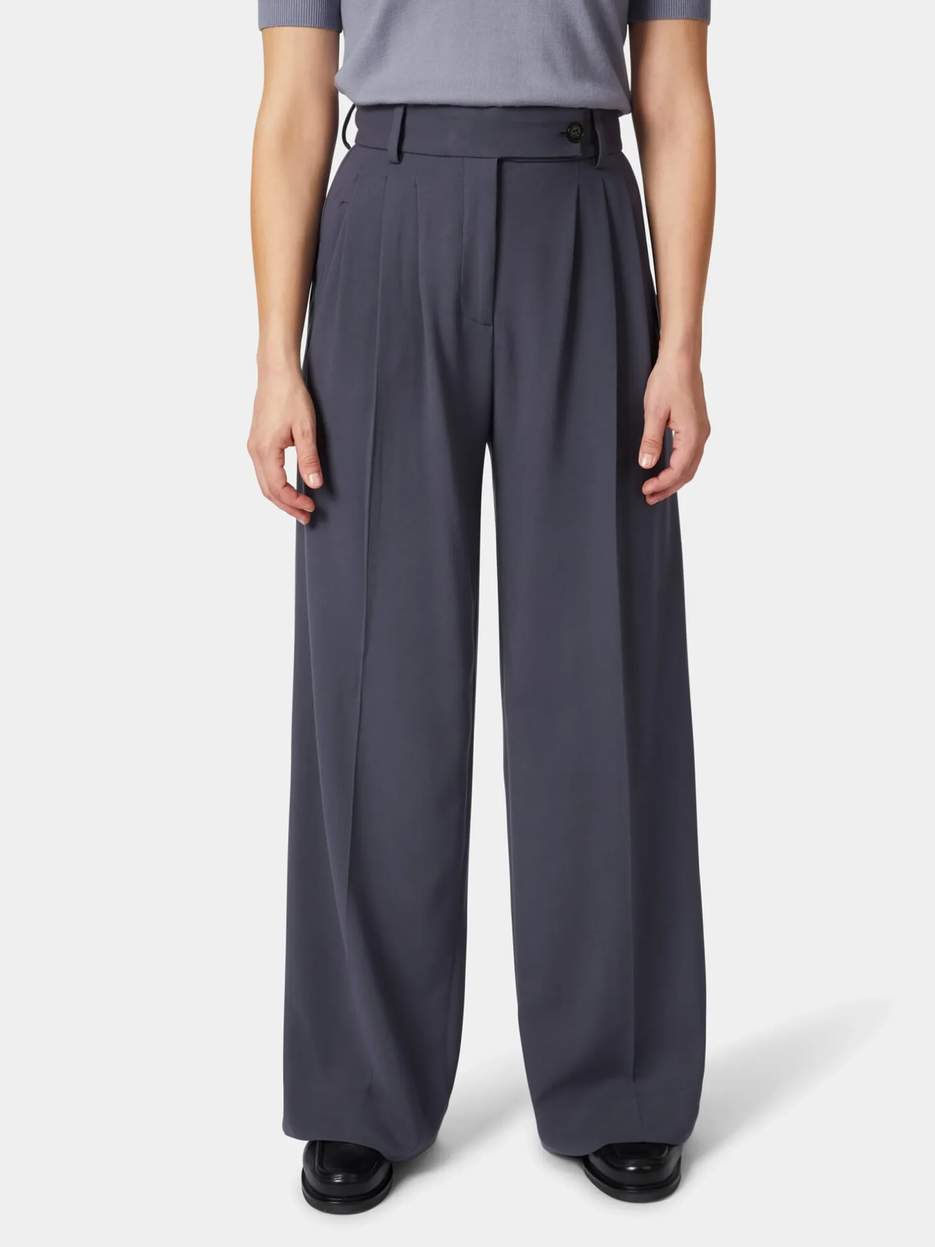 Damen-Bundfaltenhose