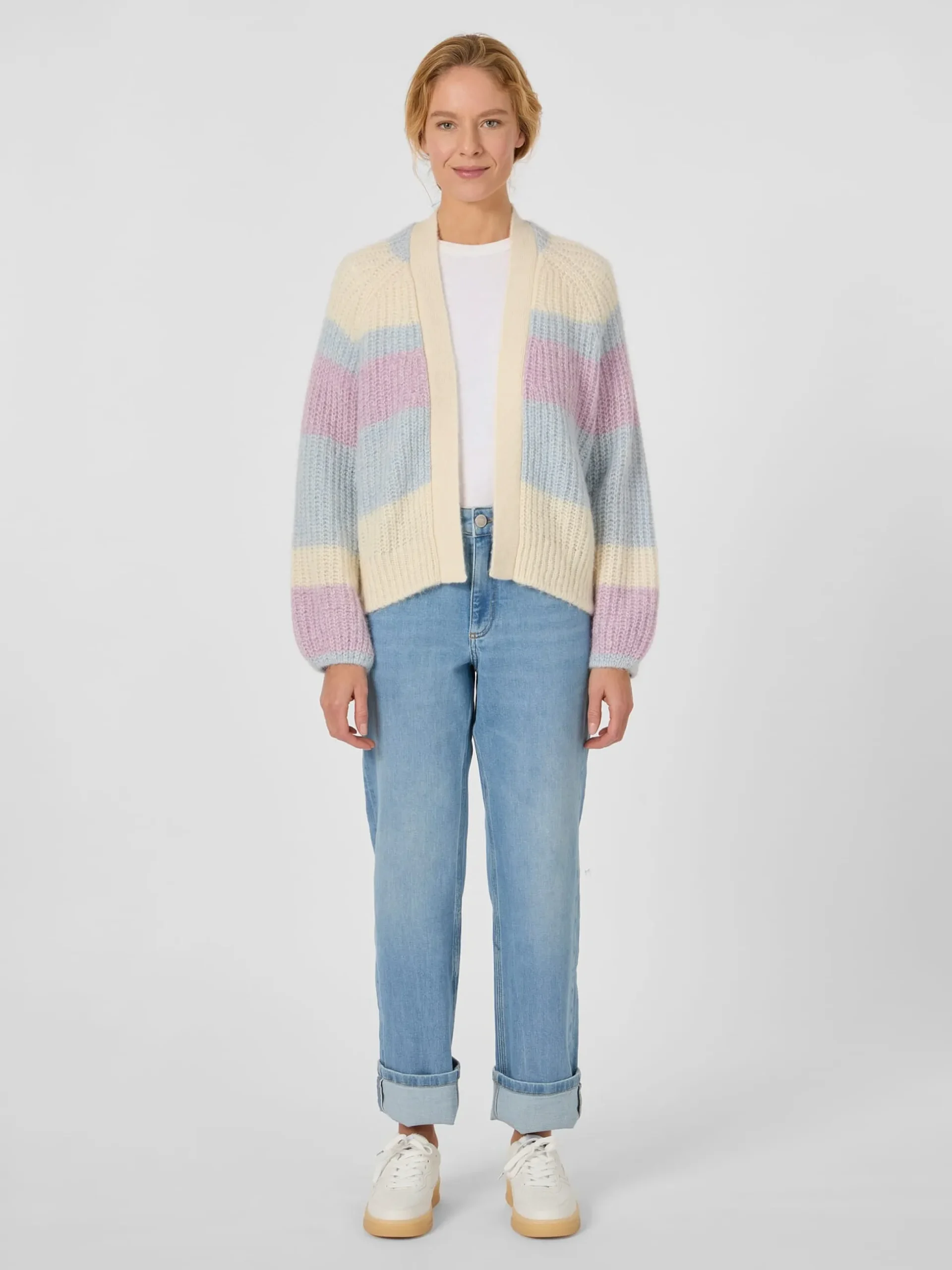 Damen-Cardigan Streifen