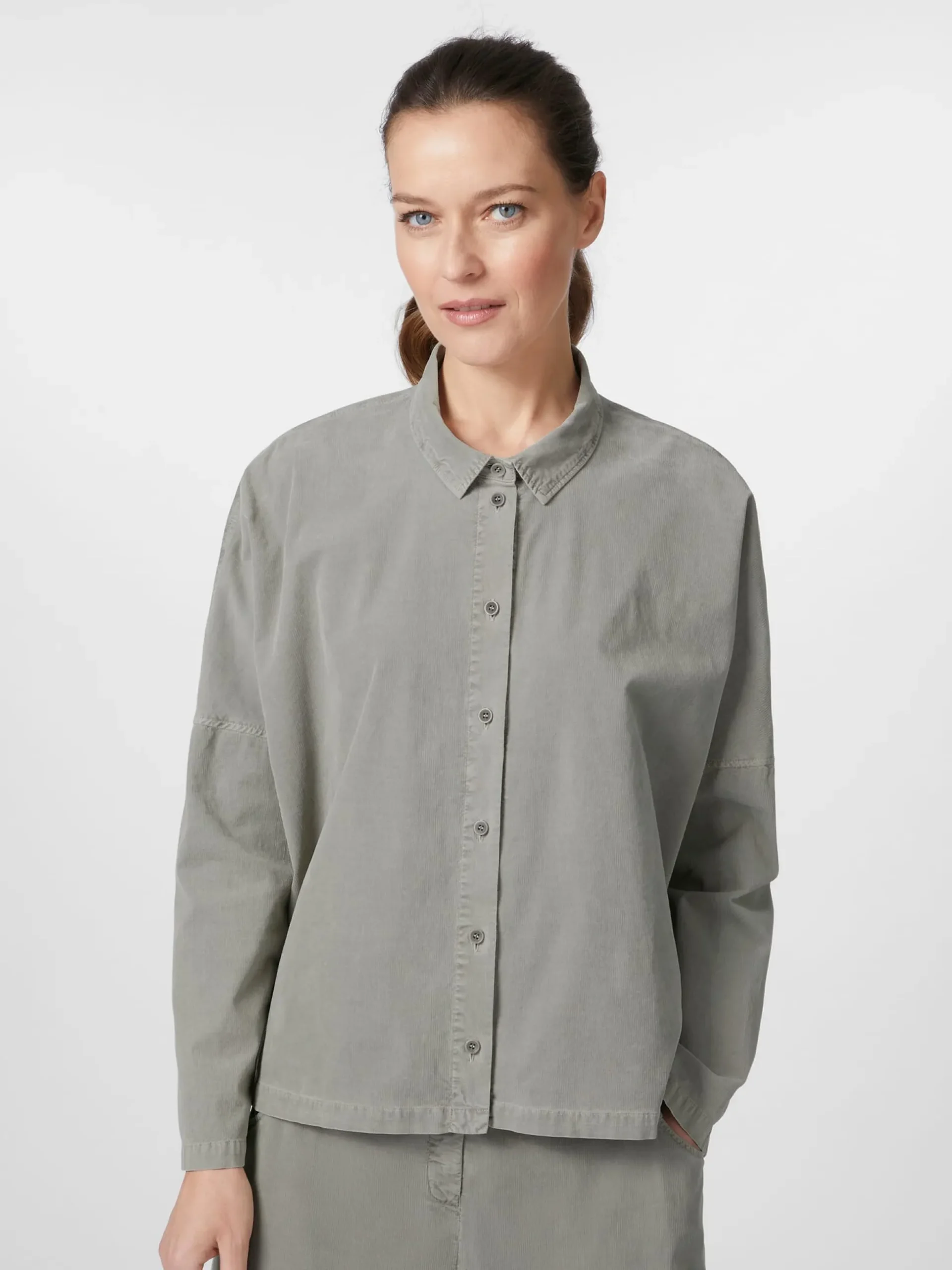 Damen-Cordbluse