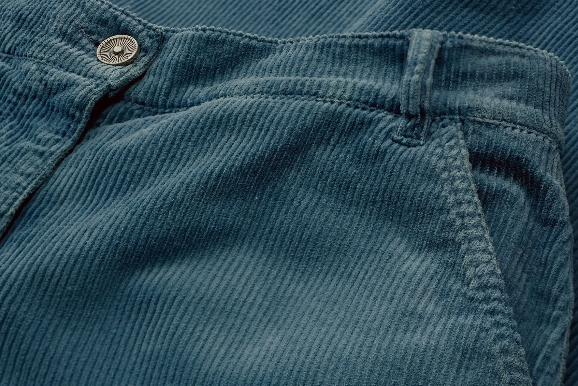 Damen-Cordhose weites Bein