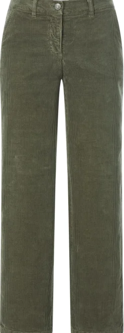 Damen-Cordhose weites Bein