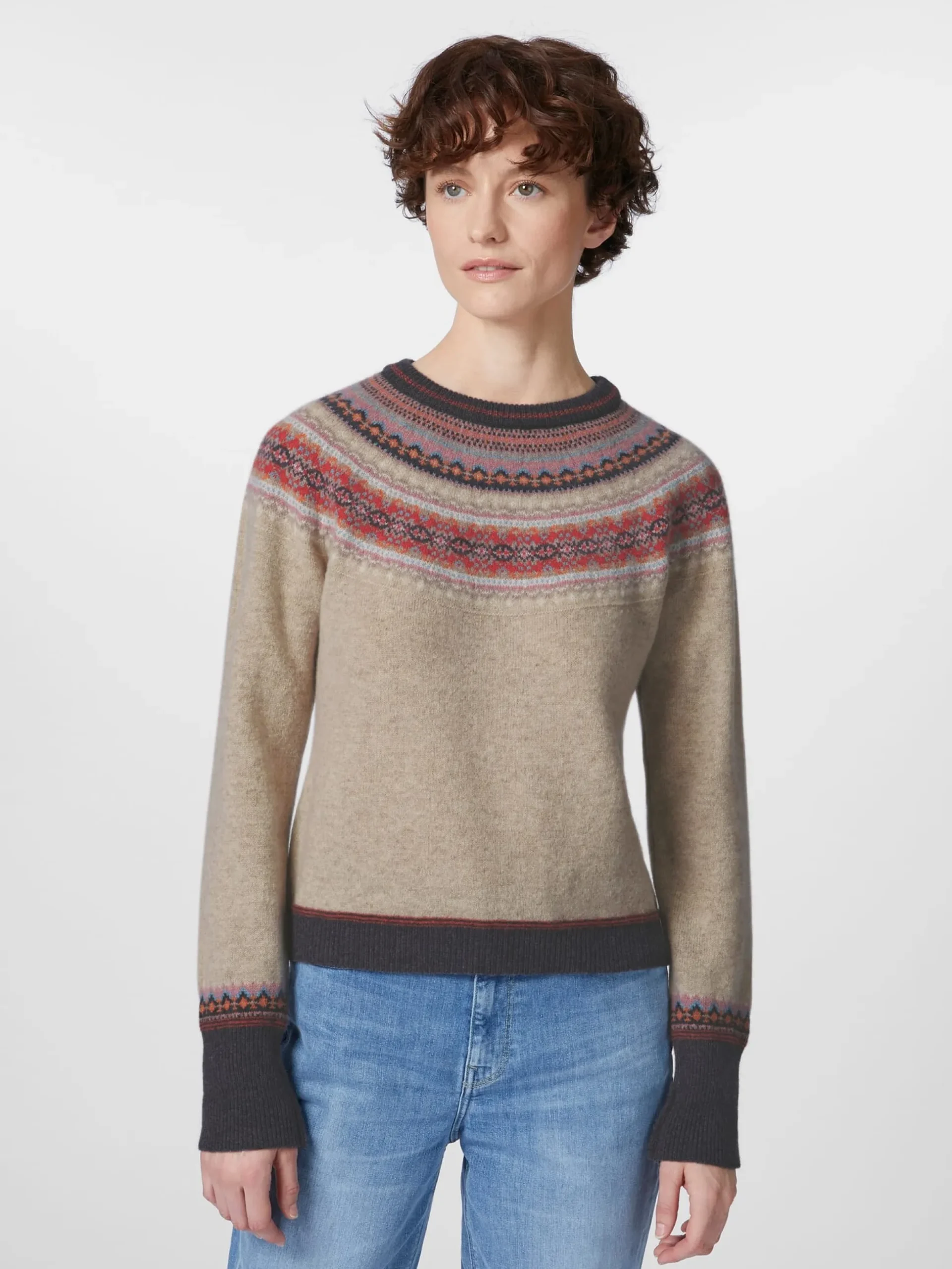 Damen-Cropped-Pullover