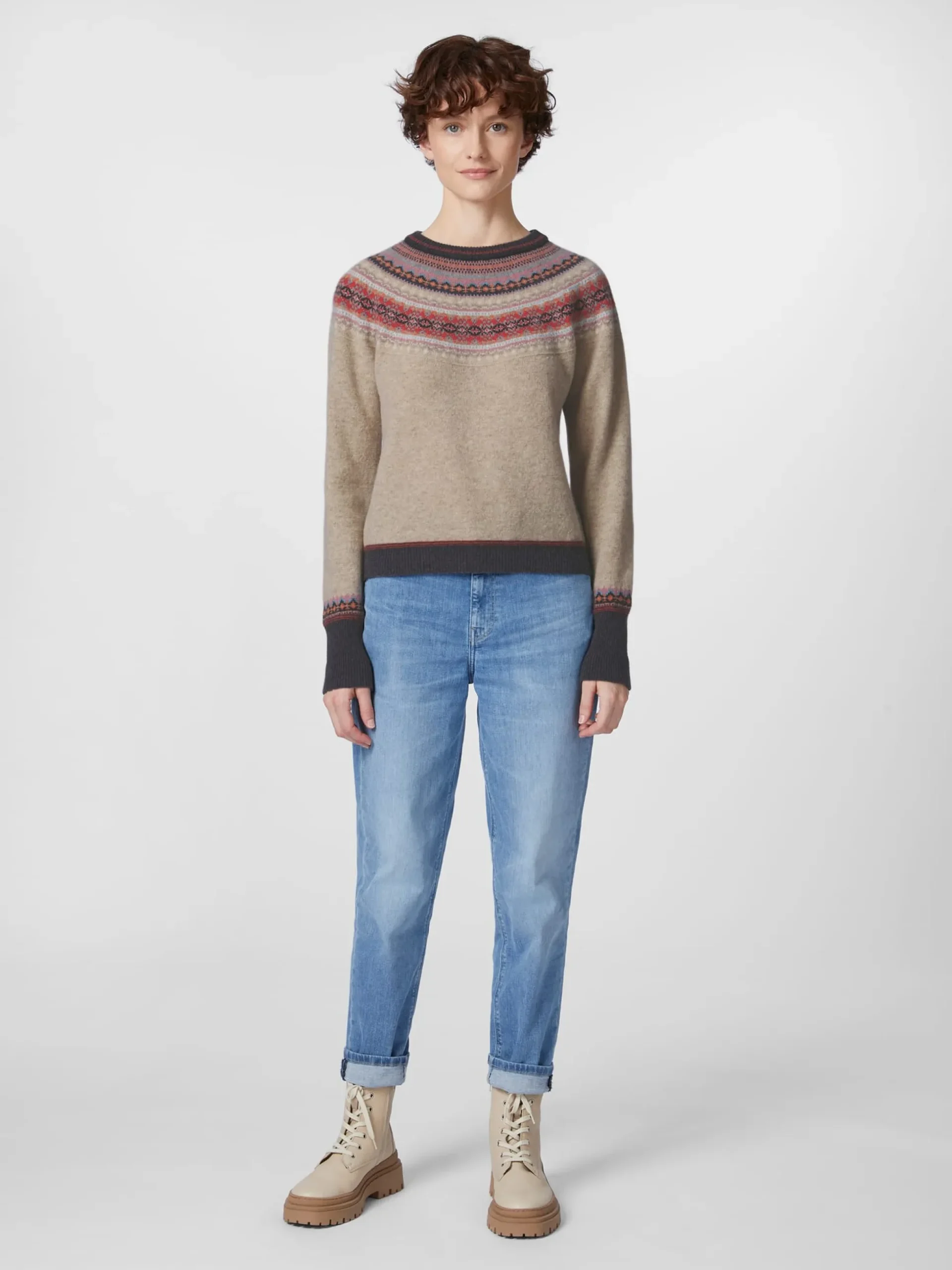 Damen-Cropped-Pullover
