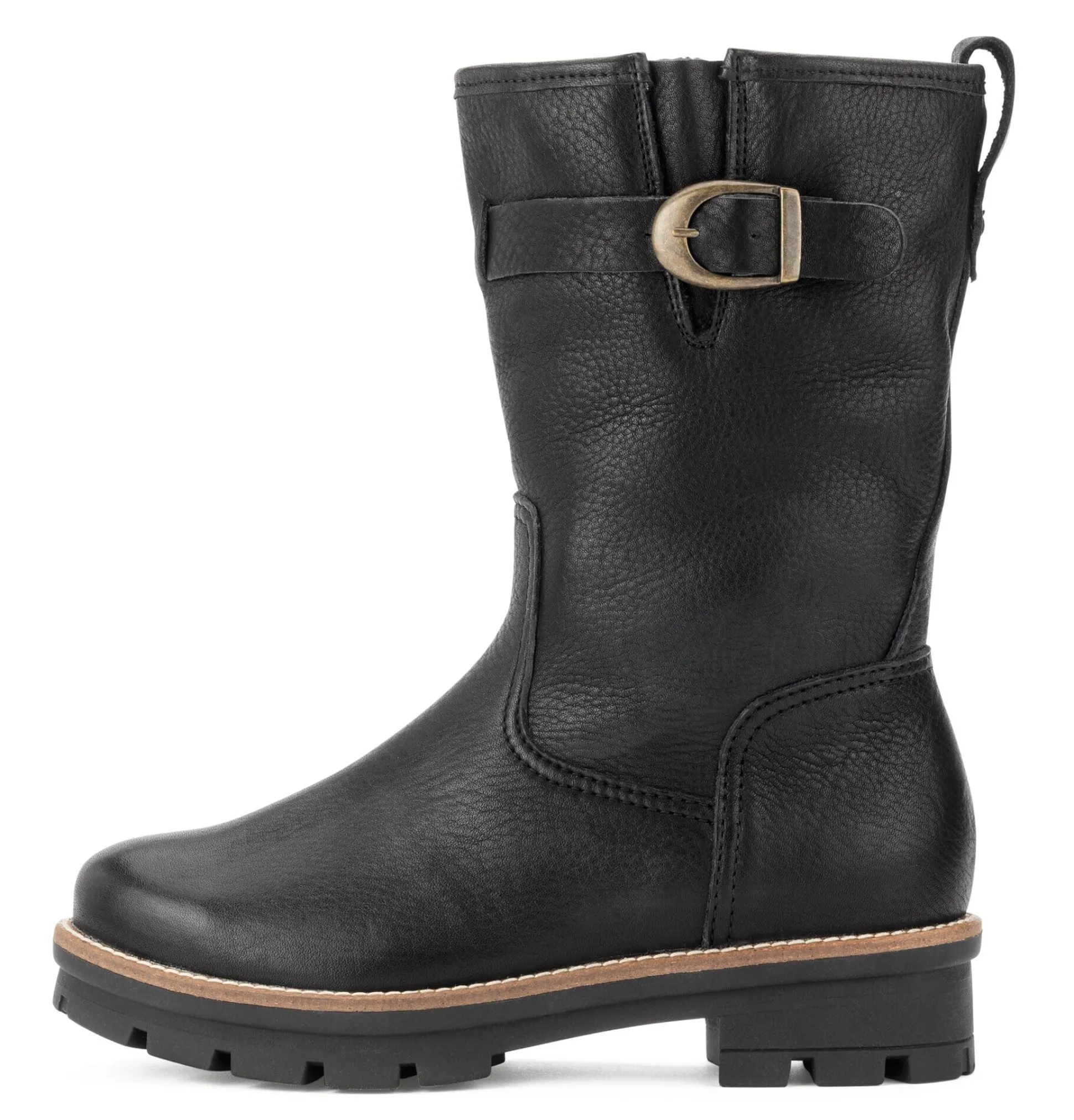 Damenhalbstiefel Rindleder gefüttert
