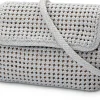 Damen-Handtasche geknüpft, hellgrau