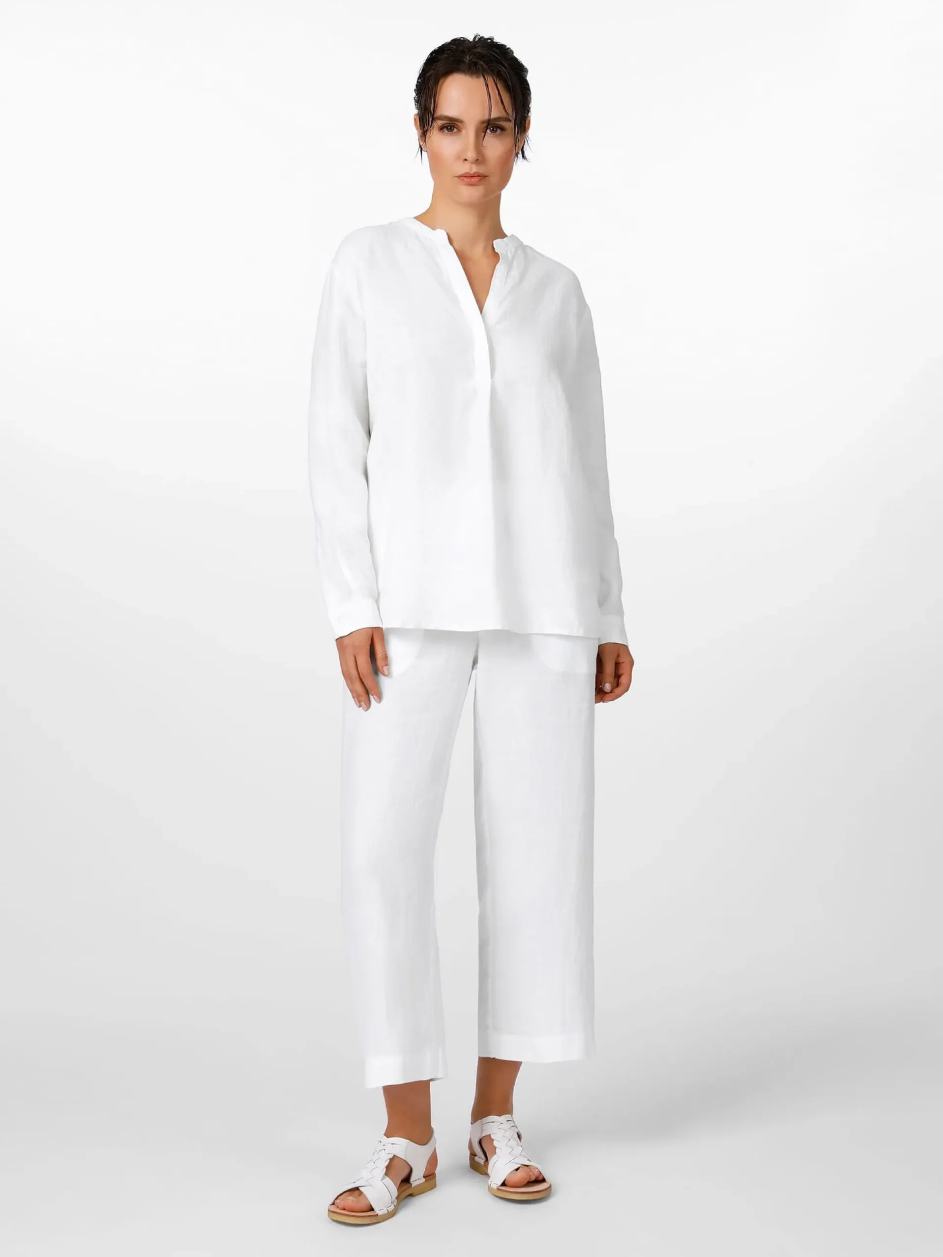 Damen-Hemdbluse Leinen