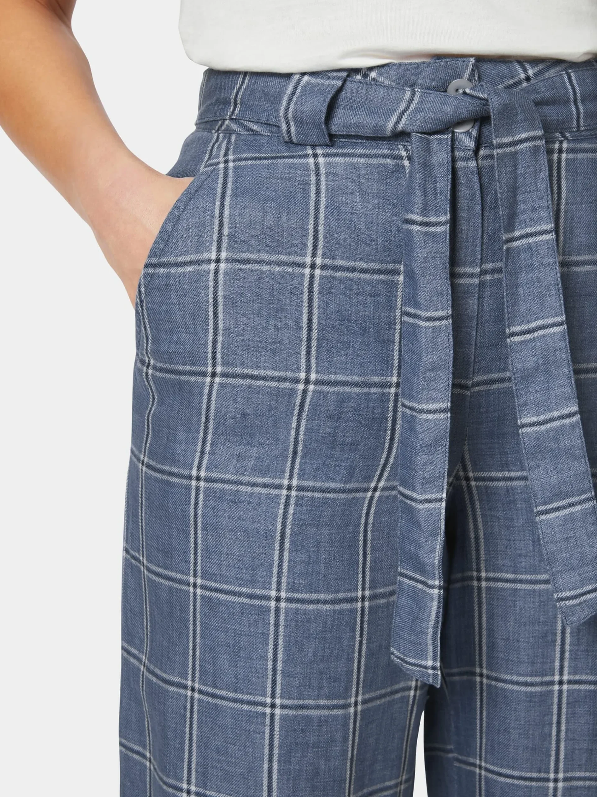 Damenhose kariert