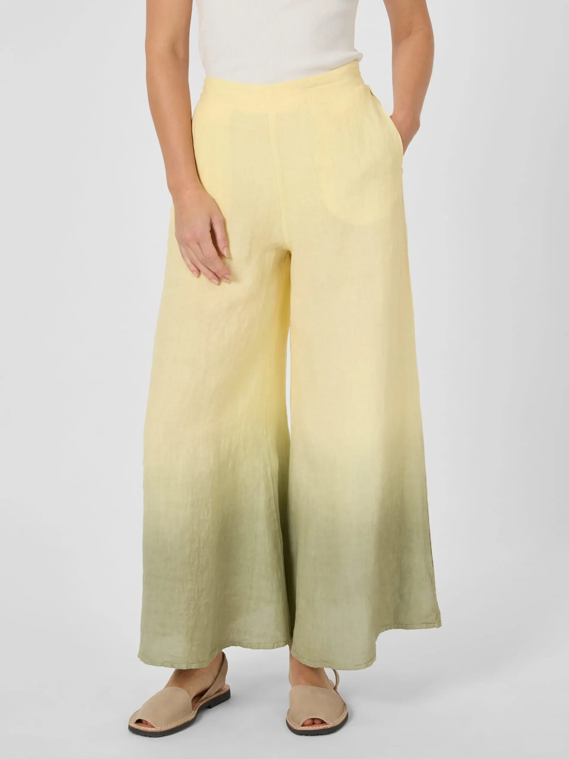 Damenhose Leinen Batik