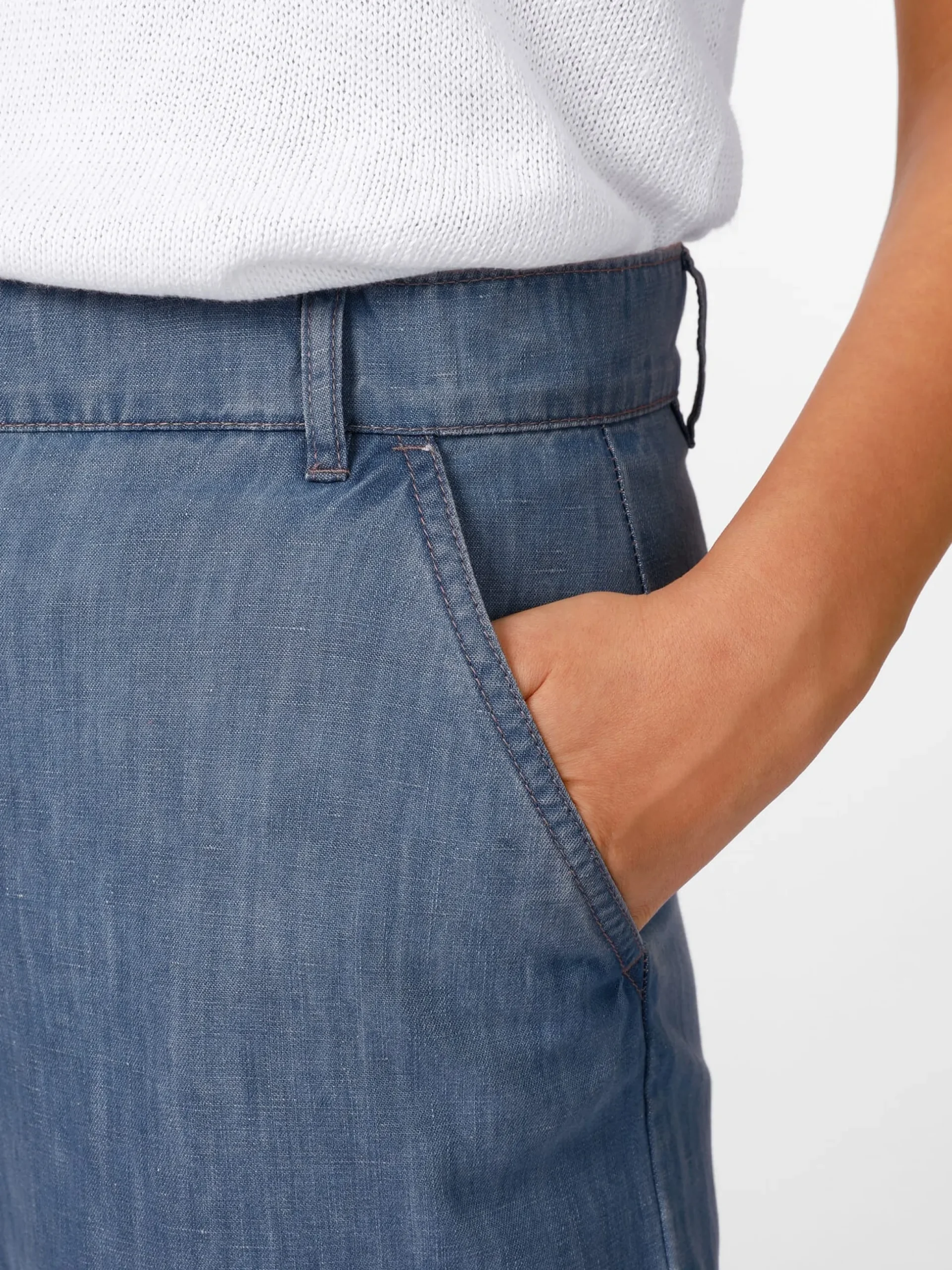 Damenhose weites Bein