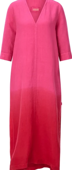 Damenkleid Leinen Batik