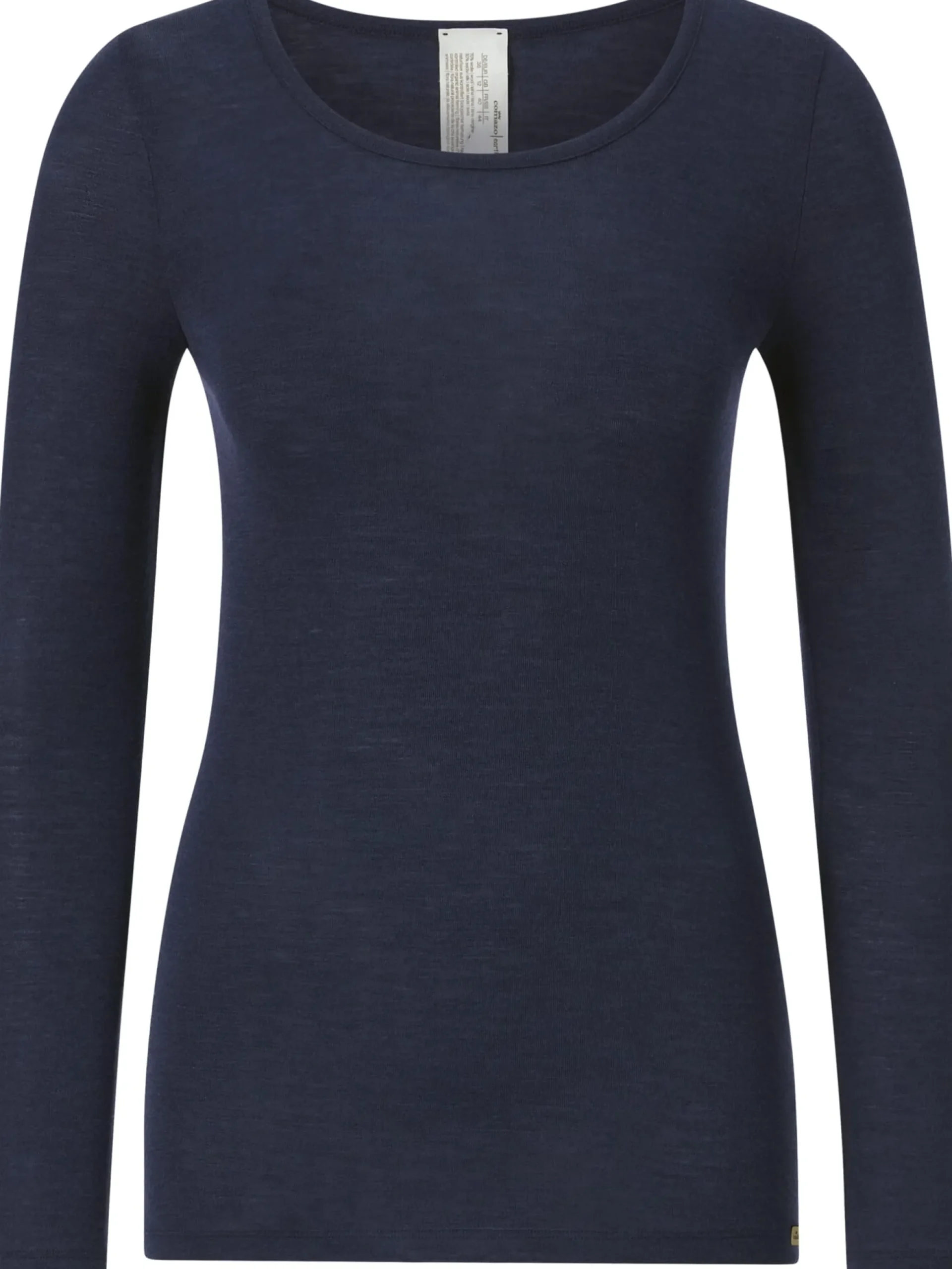 Damen-Langarmshirt Wolle-Seide