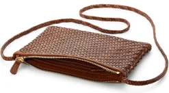 Damen-Ledertasche geflochten
