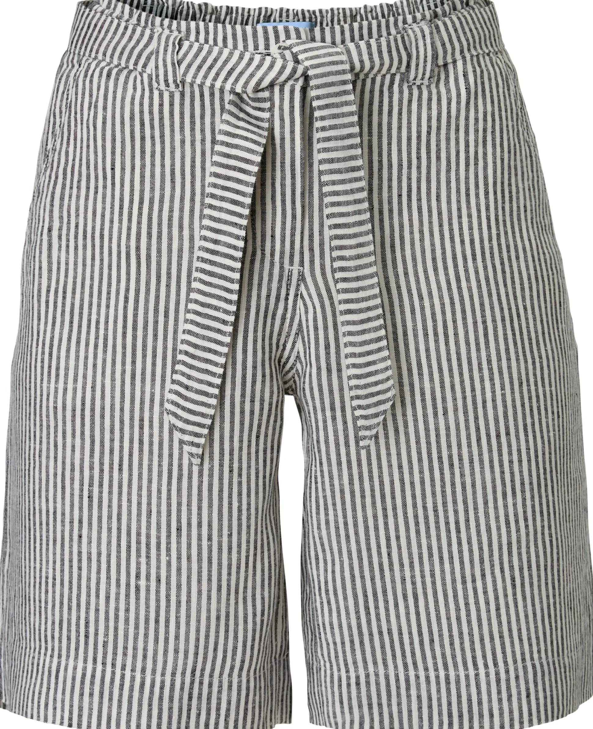 Damen-Leinenshorts gestreift