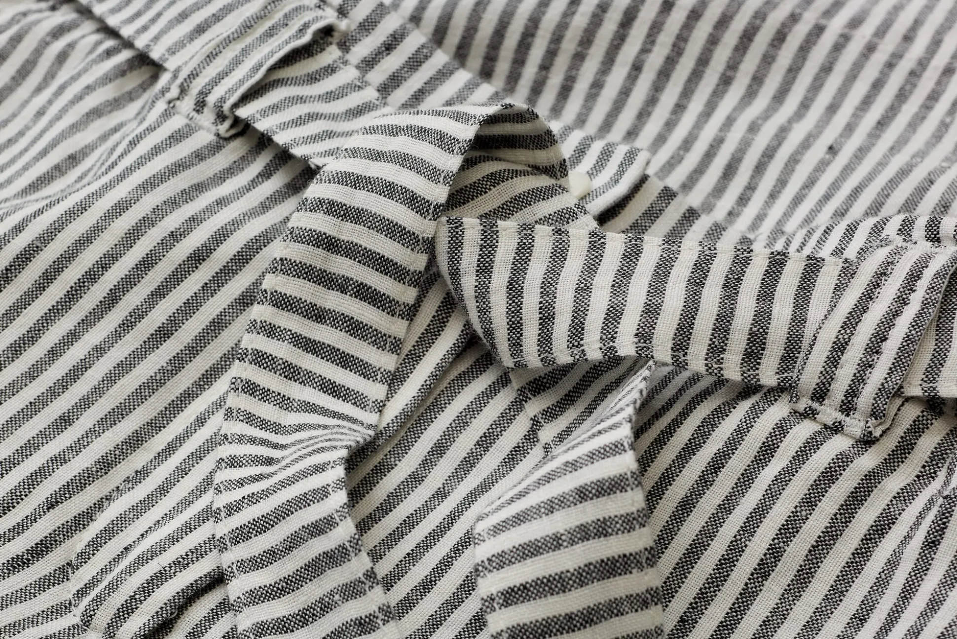 Damen-Leinenshorts gestreift