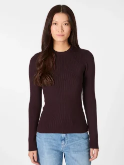 Damen-Rippenshirt Merinowolle