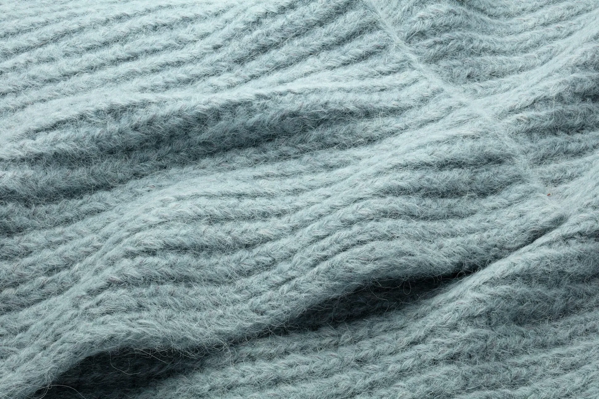Damen-Rippenstrickschal, Petrol