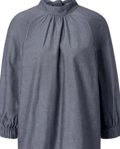Damen-Schlupfbluse Chambray