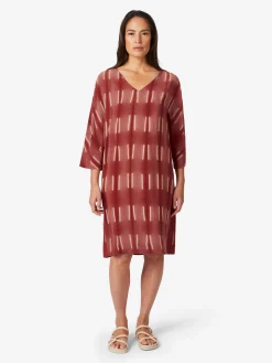 Damen-Seidenkleid gemustert