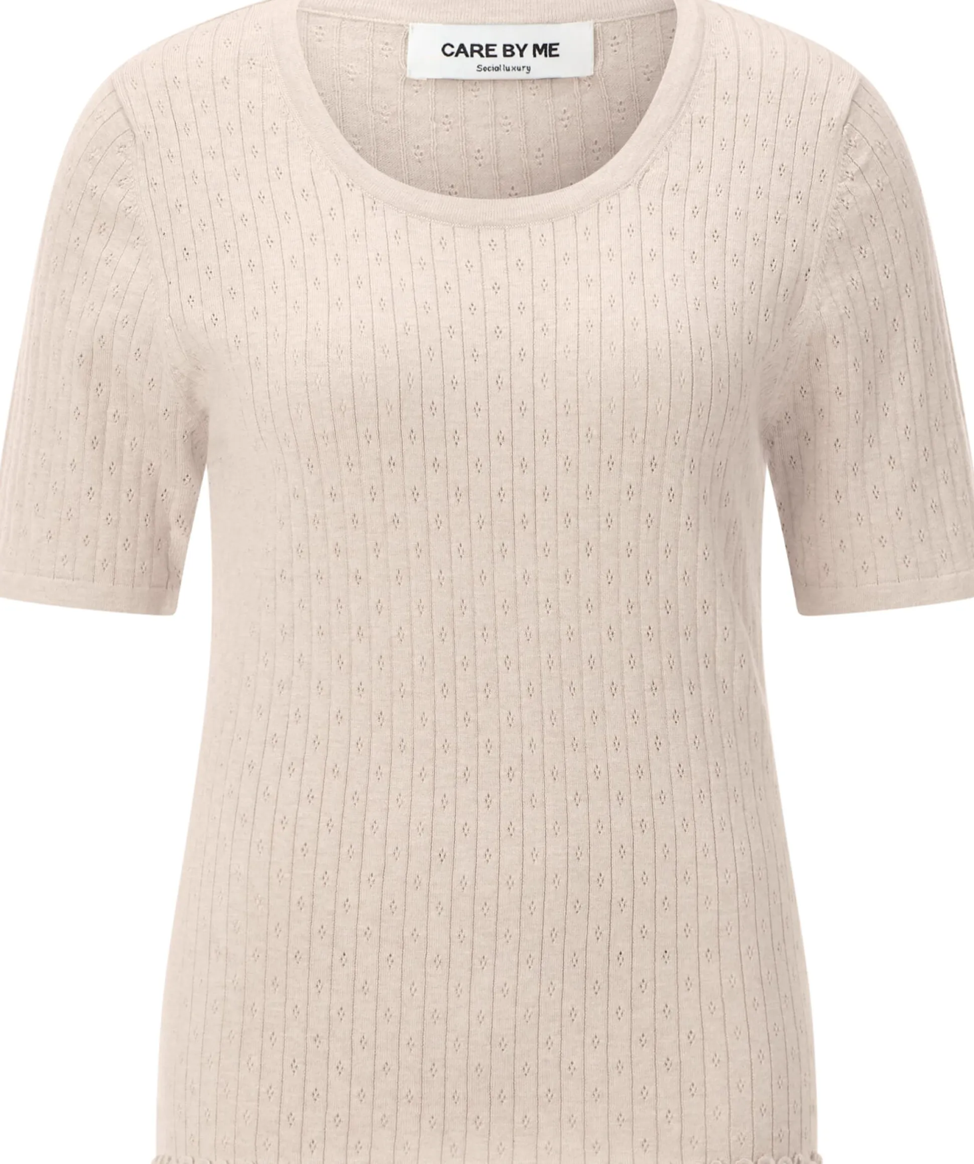 Damenshirt Ajourstrick mit Seide
