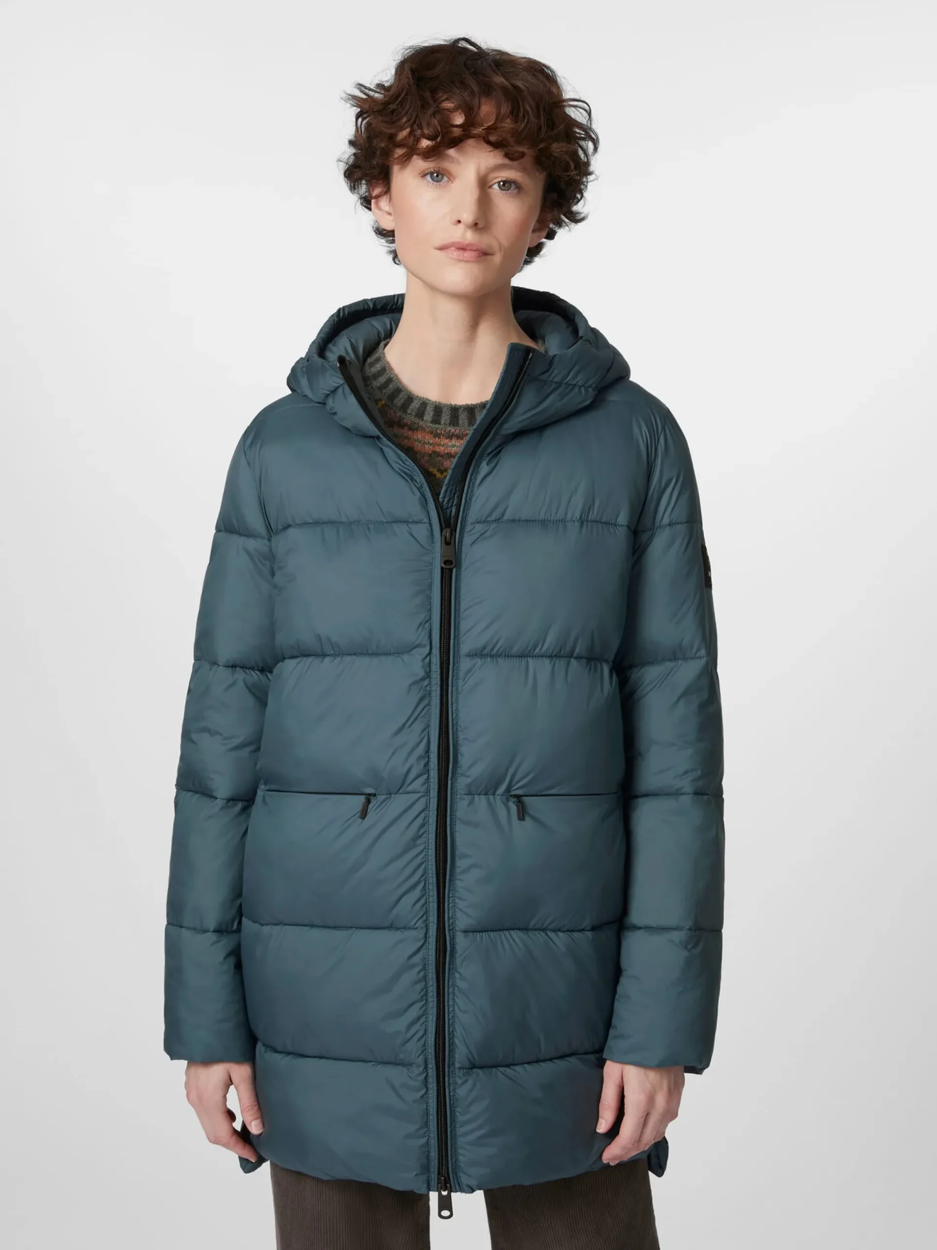 Damen-Steppjacke lang