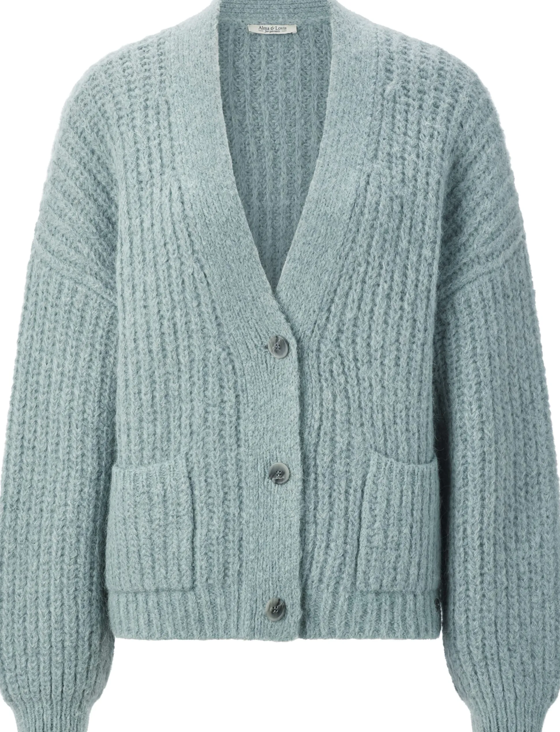 Damen-Strickjacke geknöpft