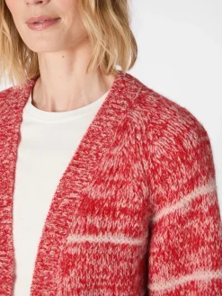 Damen-Strickjacke gestreift
