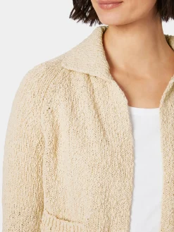 Damen-Strickjacke mit Kragen