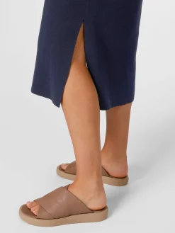 Damen-Strickkleid V-Ausschnitt