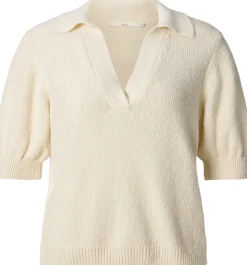 Damen-Strickpolo Bouclé