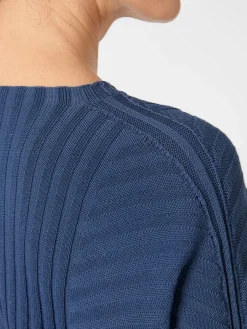 Damen-Strickpullover gerippt