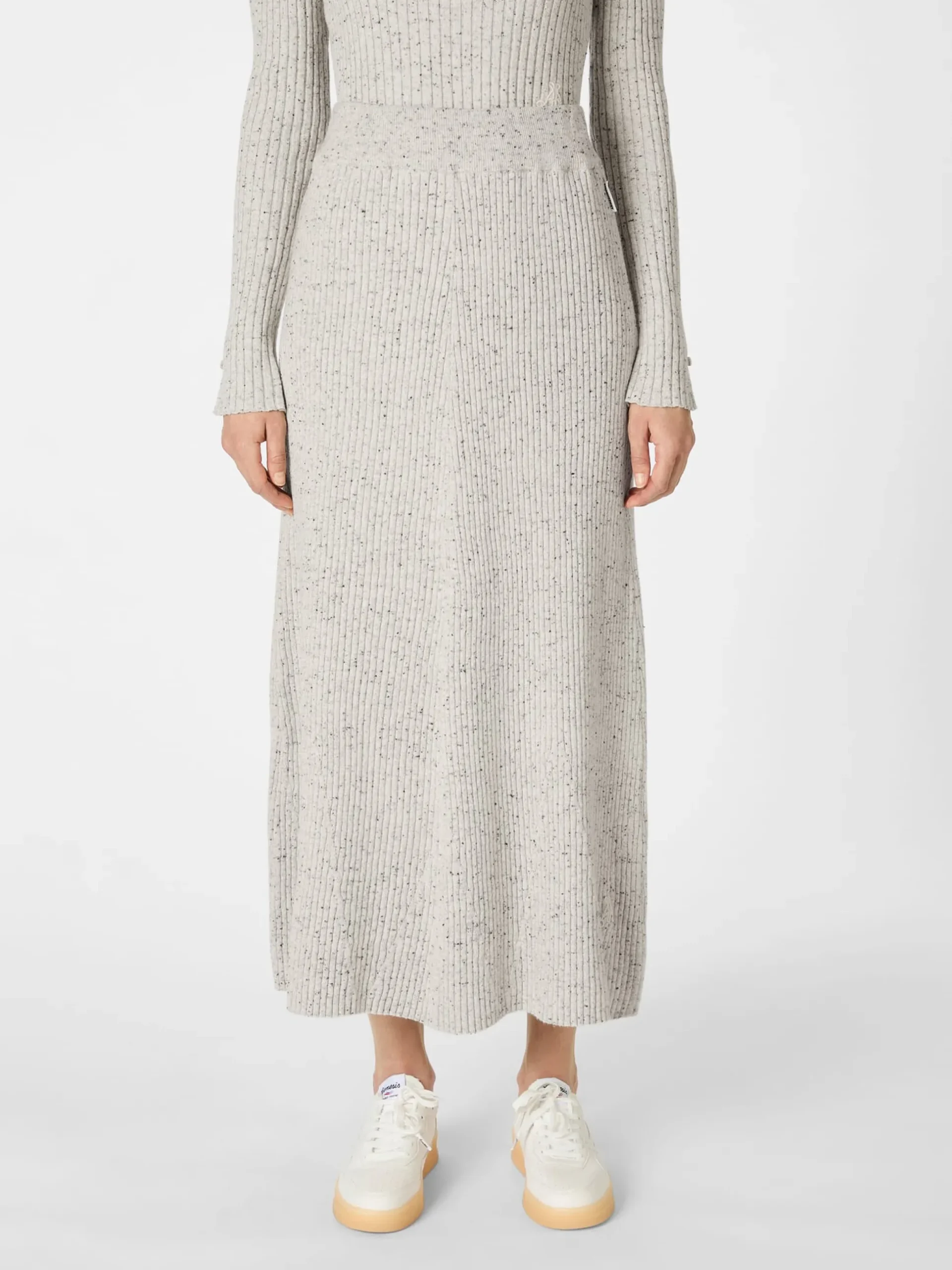 Damen-Strickrock meliert