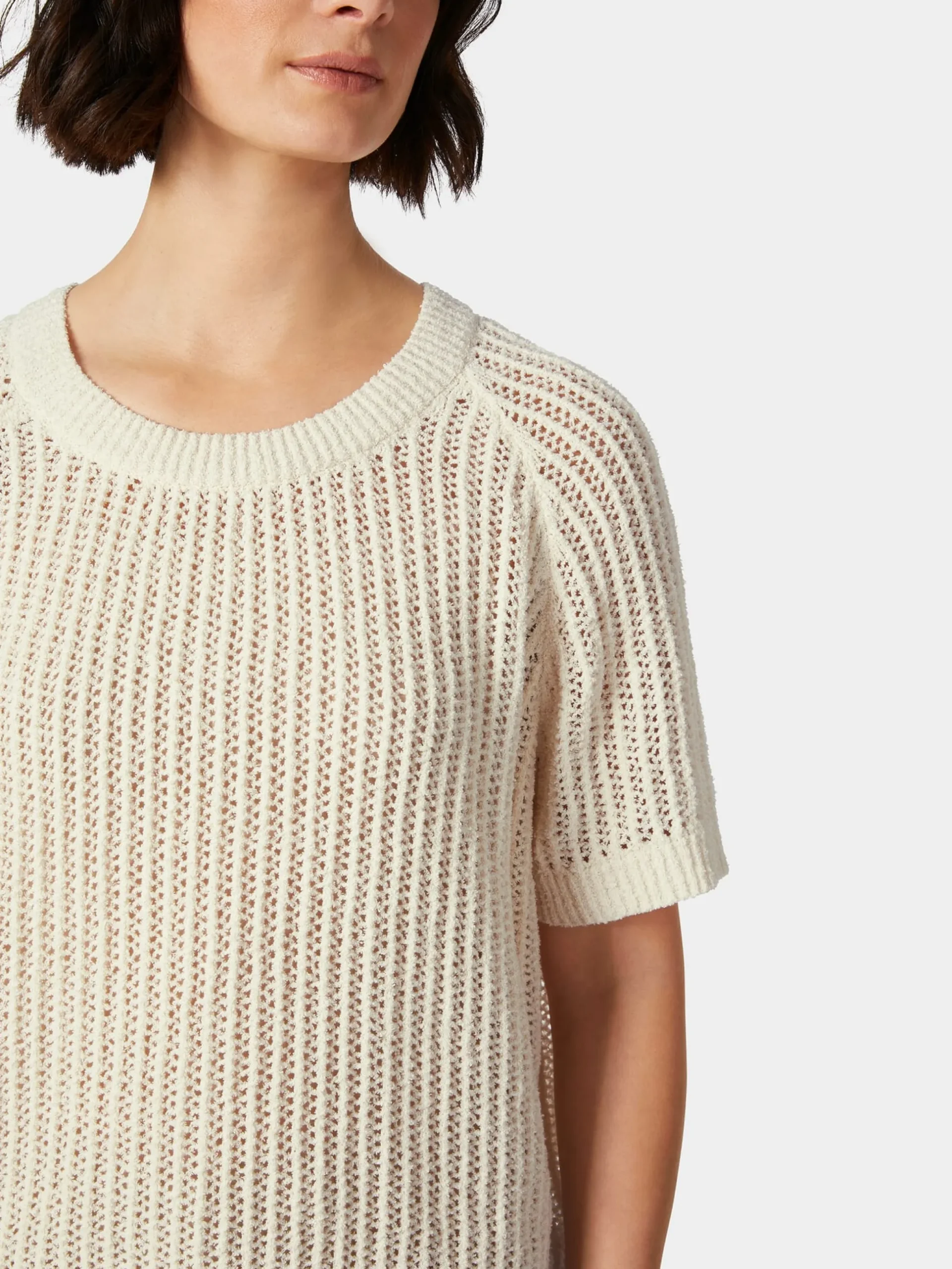 Damen-Strickshirt Bouclé