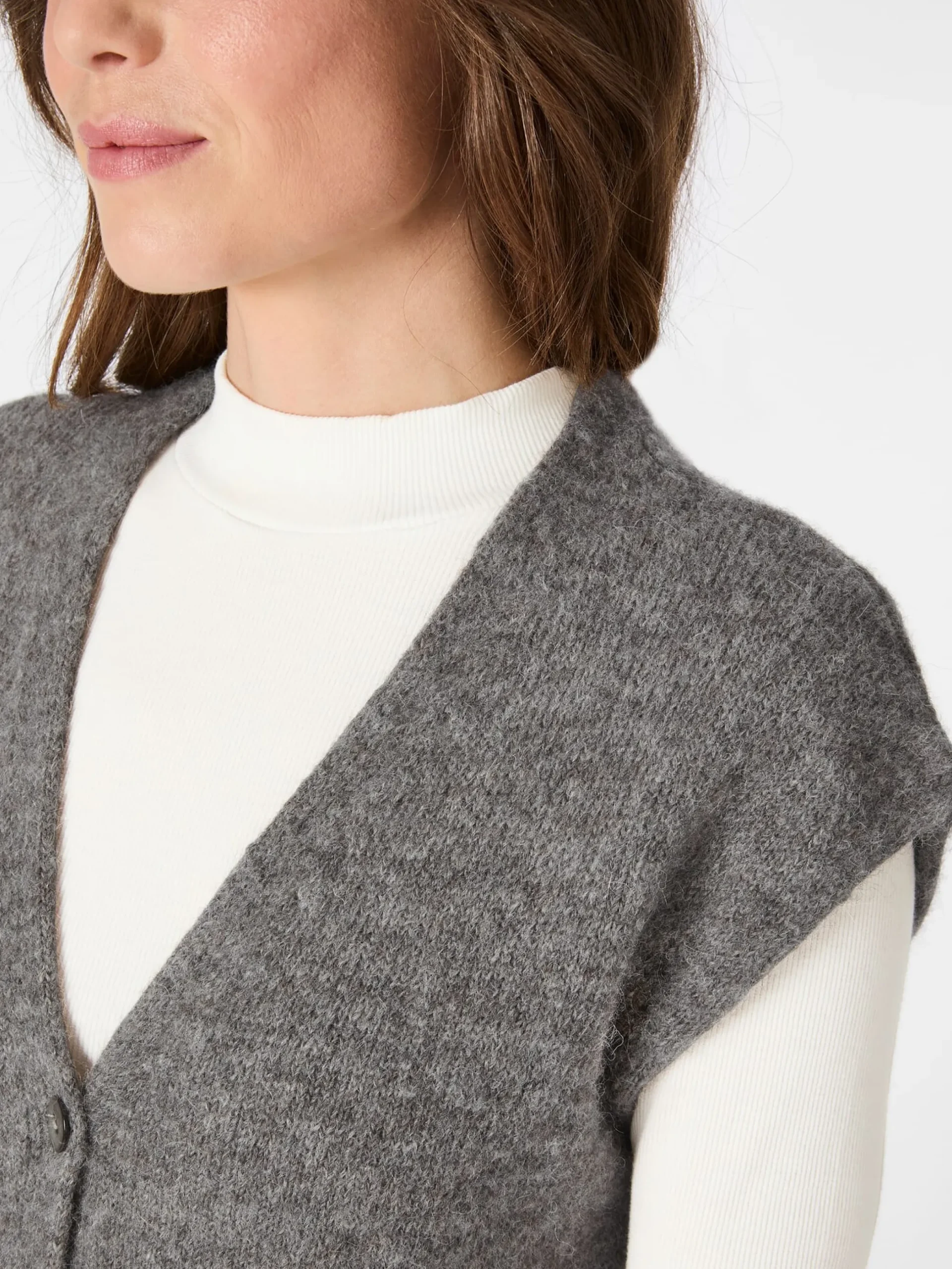 Damen-Strickweste Alpaka