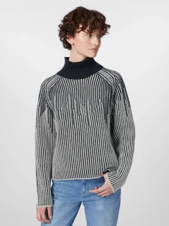 Damen-Strukturpullover