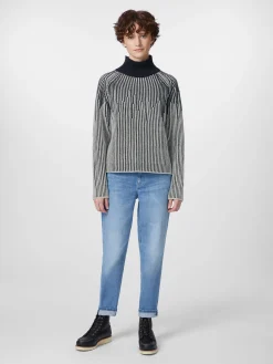 Damen-Strukturpullover