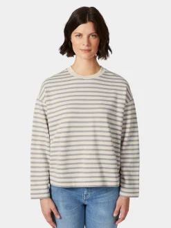 Damen-Sweatshirt gestreift