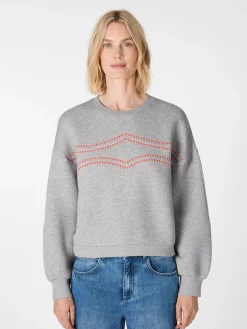 Damen-Sweatshirt mit Stickerei