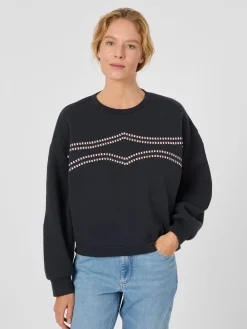 Damen-Sweatshirt Stickerei