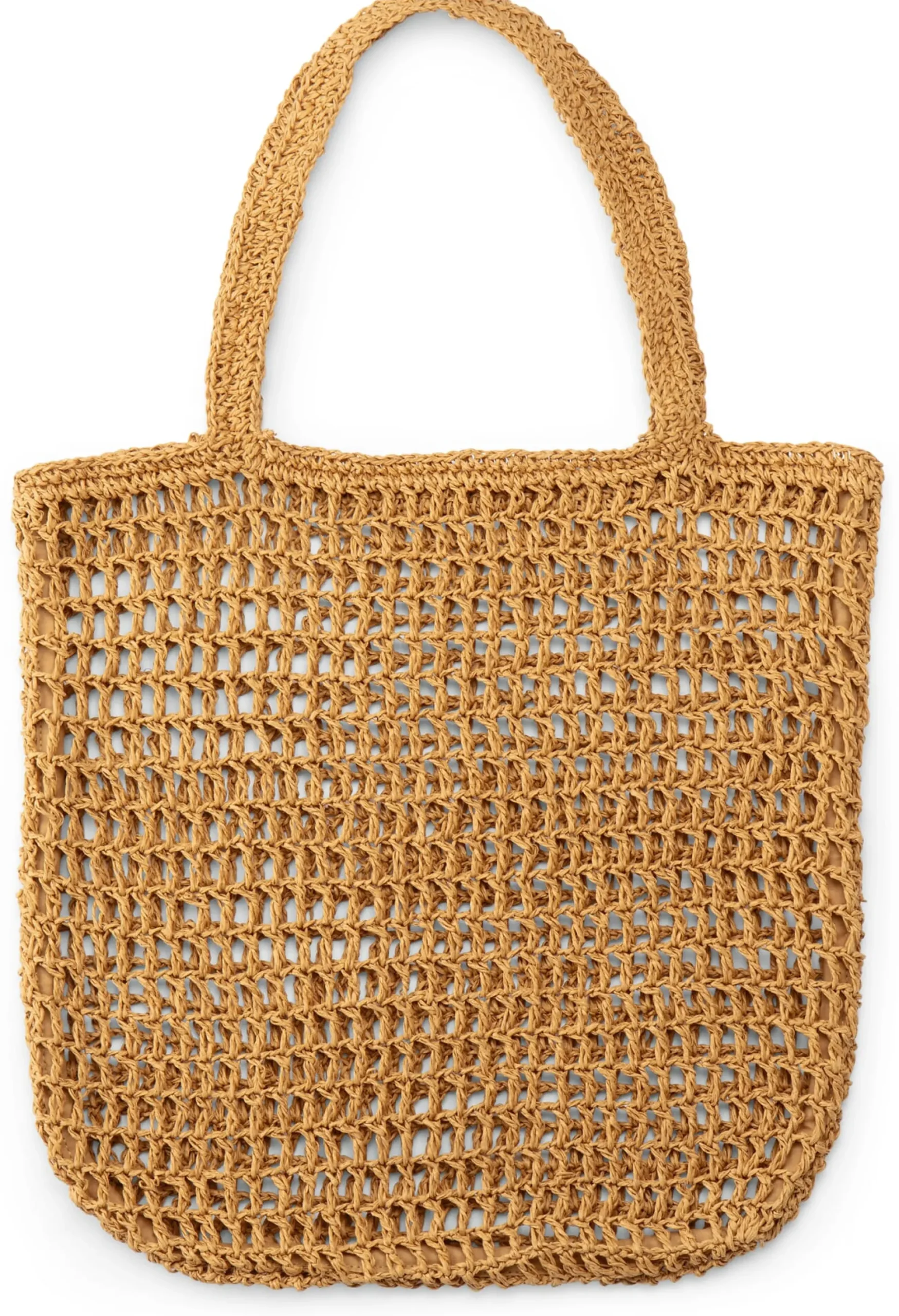 Damen-Tote Bag Raffia, natur