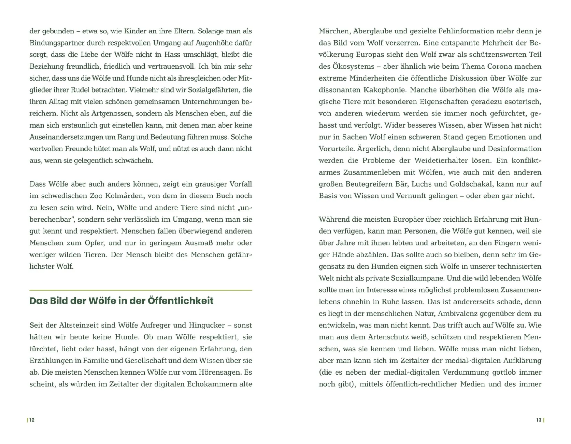 Der Wolf und wir
