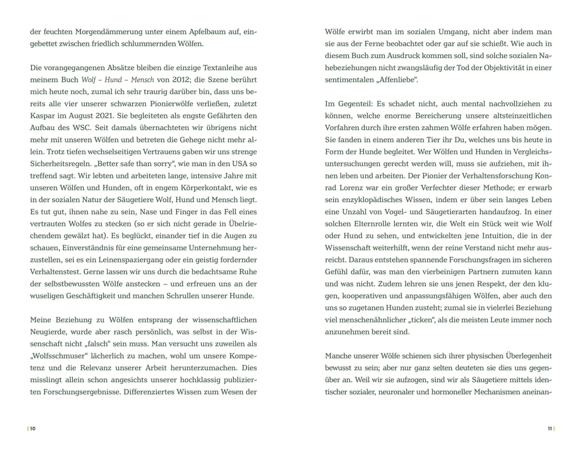 Der Wolf und wir
