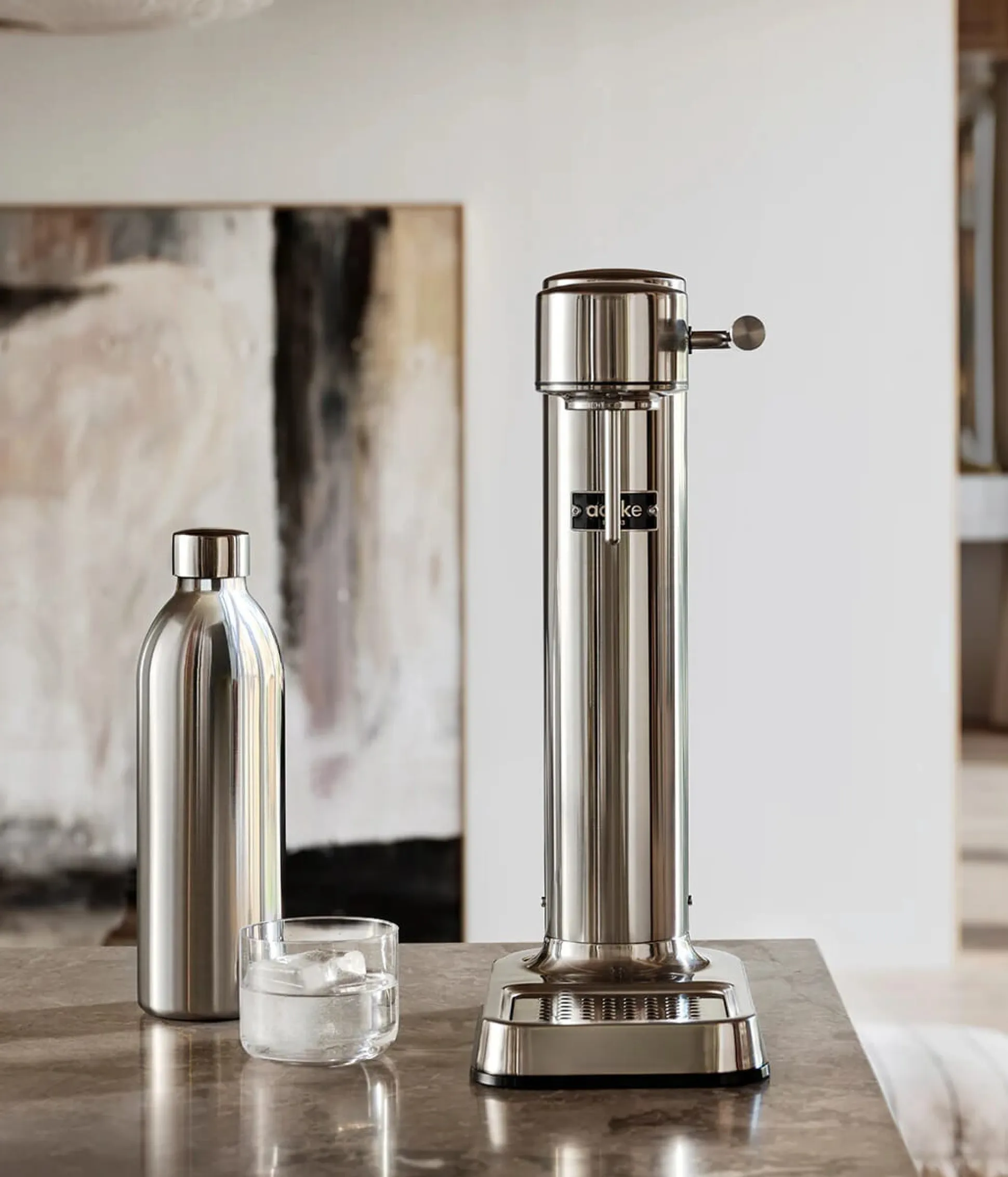 Edelstahlflasche zu Wassersprudler Carbonator 3