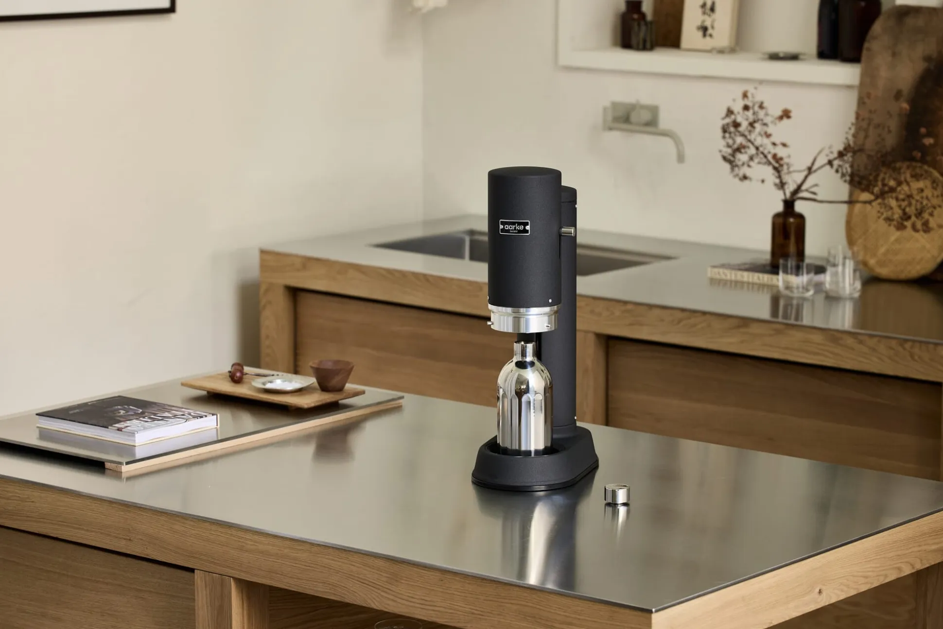 Edelstahlflasche zu Wassersprudler Carbonator Pro